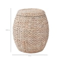 thumbnail image 3 of Best Choice Products Vintage Multipurpose Hyacinth Storage Organizer Tote Basket w/ Lid - Whitewash, 3 of 8