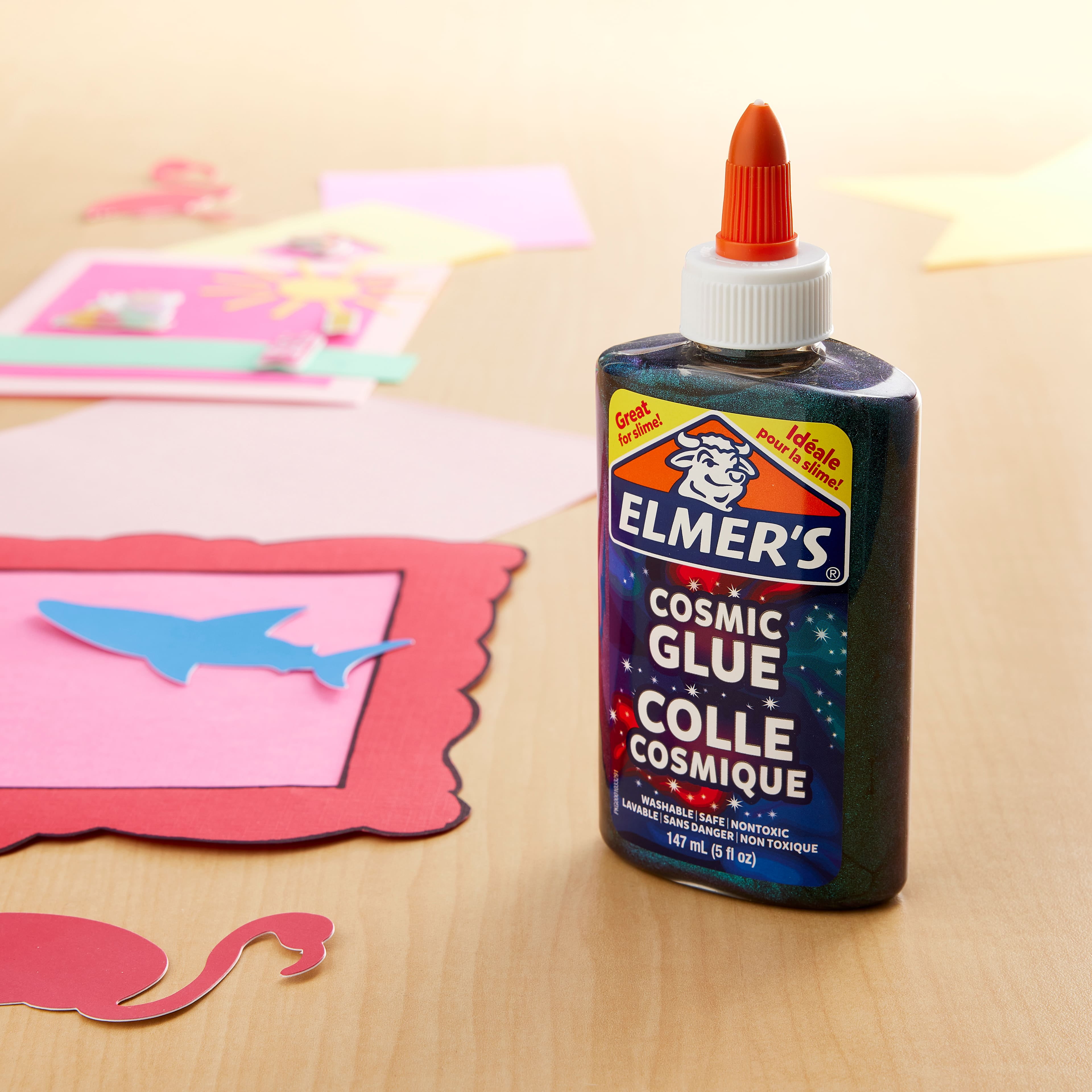 Elmer's Teal & Purple Cosmic Liquid Glue, 6 Pack