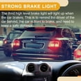 thumbnail image 4 of Unique Bargains Third Brake Stop Light No.68140780AA Car Auxiliary Brake Lamp High Level Brake Light for Fiat 500 2012-2019 ABS Red 1 Pcs, 4 of 8