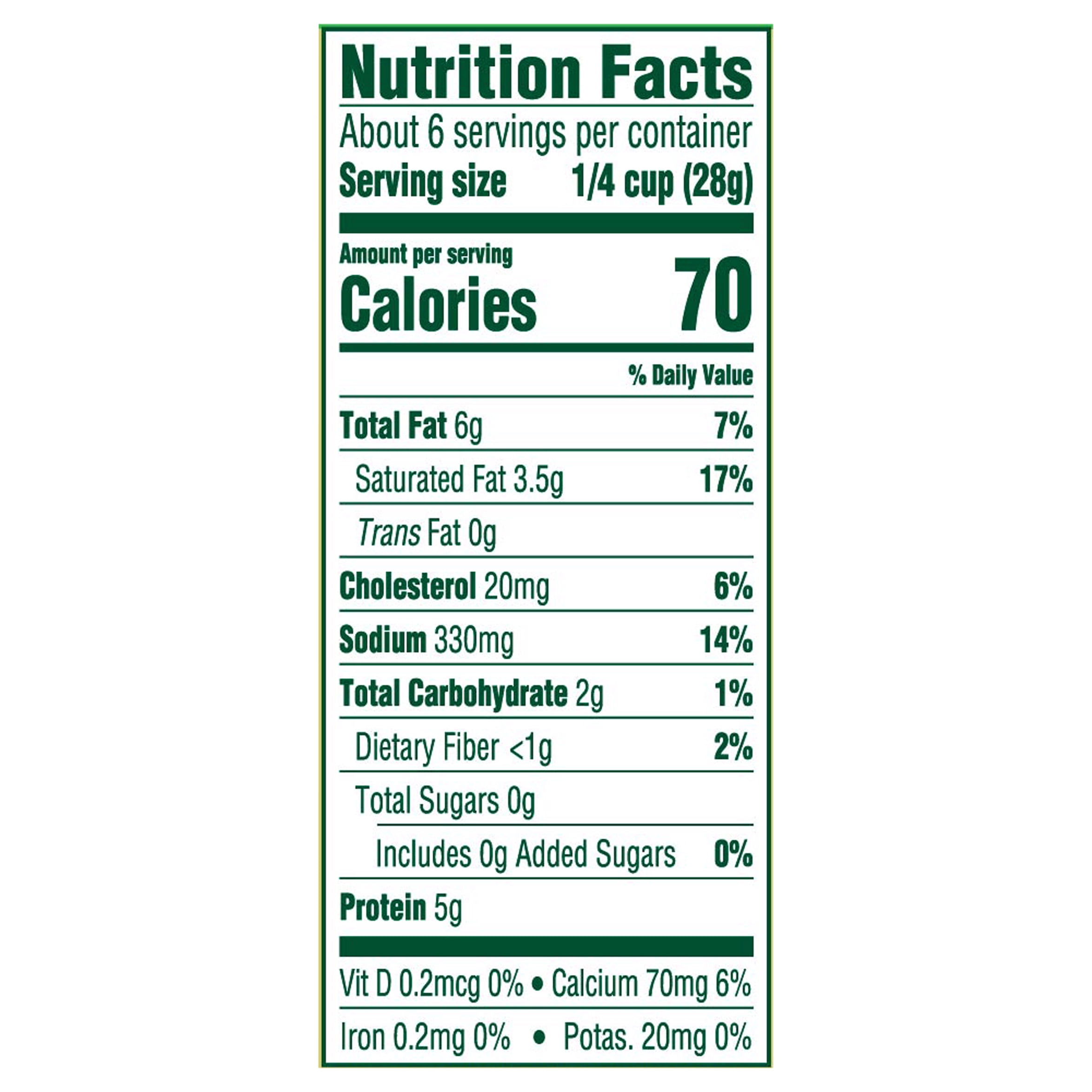 Athenos Mediterranean Herb Crumbled Feta Cheese 6 oz, Refrigerated, Plastic Tub