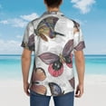 thumbnail image 4 of Disketp Hawaiian Shirts For Men,Vintage Butterflies Print Mens Casual Short Sleeve Button Down Shirts Beach Shirt, 4 of 7
