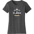 thumbnail image 2 of Women's Checkered Flag Sports Heather Charcoal 2024 Clash at the Coliseum T-Shirt, 2 of 3