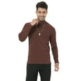 thumbnail image 2 of YuKaiChen Men's Casual Turtleneck Slim Fit Basic Tops Lightweight Pullover Sweater Coffee M, 2 of 5