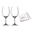 thumbnail image 1 of Wine Glass Set Riedel Vinum Bordeaux 2-Pack with Cloth, 1 of 9