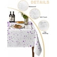 thumbnail image 2 of Purple Polka Dot Table Cloth, Abstract Modern Art Dots Watercolor Waterproof Tablecloth for Rectangle Tables, Reusable Washable Fabric Table Cover for Restaurant Kitchen Dining Tables 54"x108", 2 of 6