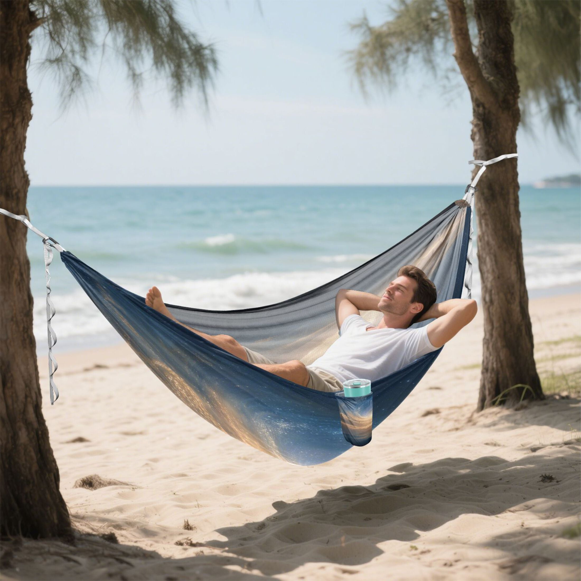 Hammock Camping Hammock Nylon Portable Hammock Travel Camping Hammock Golden Galaxy