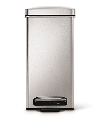 simplehuman Profile Step Trash Can Stainless Steel 2.6 Gallon (CW1898)