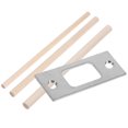 thumbnail image 1 of UPOUART 1 Set Front Door Reinforcement Strike Plate Door Strike Plates Stainless Steel for DIY Enthusiasts, 1 of 6