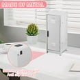 thumbnail image 2 of Mini Locker with Lock and Key Rustproof Metal Small Locker Portable Mini Locker Cabinet Practical Mini Storage Locker with Compartments for Desktop Girls Boys, 2 of 10