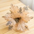 thumbnail image 6 of Cheapark Christmas Glitter Magnolia Stems - Flower Decor for Tree & Wreath, Festive Year-Round Ornament for Holiday Gifting, 6 of 6