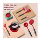 thumbnail image 4 of Juguetes De Cocina Para Ninos Utensilios Cocina Comida 61 Pz Rojo, 4 of 5