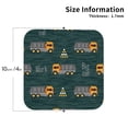 thumbnail image 3 of Disketp Big Machine Funny Coasters,4 Pcs Leather Coasters With Holder, Perfect Housewarming Hostess Gifts,Protect Furniture From Water Marks Scratch, 3 of 9