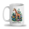thumbnail image 2 of Personalized Cute Giraffe Coffee Mug – Adorable Gift for Giraffe Lovers, Parents, Kids, Friends – Custom Name Ceramic Mug 11oz – Perfect for Coffee & Tea, 2 of 6
