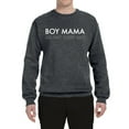 thumbnail image 2 of Boy Mama All Day Everyday Mom Son Gift | Mens Mother's Day Crewneck Graphic Sweatshirt, Charcoal, 2XL, 2 of 4