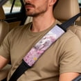 thumbnail image 5 of Xoenoiee Horse Butterfly Flower Pattern Car Seat Covers Set of 5 Pcs, PU Leather Seat Covers for Cars Breathable Seatbelt Covers Waterproof Armrest Cover, Auto Accessories for Car SUV Truck, 5 of 7
