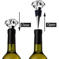 thumbnail image 5 of JETKONG 3 Pcs Wine Stoppers Crystal Wine and Beverage Bottle Stopper Diamond Decorative Wine Bottle Stopper (Crystal) Crystal x, 5 of 7