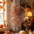thumbnail image 5 of MMJ 4 Pack Artificial Morning Glory Hanging Vine Wall Decor Faux Flower Garland Fall Home Outdoor 29.92in, 5 of 6