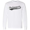 thumbnail image 6 of UGP Campus Apparel Indianapolis Baseball Script - Hometown Pride, Pitcher Long Sleeve T Shirt - Medium - White, 6 of 6