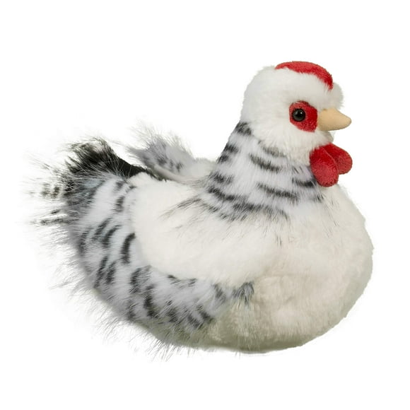 Douglas Salty Black & White Hen Chicken Plush Stuffed Animal