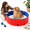 Red-39inch Dia.x12inch H(100x30cm), variant on Red 63inch Dia.x12inch H(160x30cm) Pet Whelping Pen and Puppy Birth Supply Pool