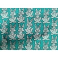 thumbnail image 4 of oneOone Cotton Cambric Fabric Rabbit Block Print Fabric By The Yard 56 Inch Wide, 4 of 4