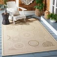thumbnail image 2 of Safavieh Courtyard Hugo Oriental Indoor/Outdoor Area Rug, Natural/Brown, 6'7" x 9'6", 2 of 11