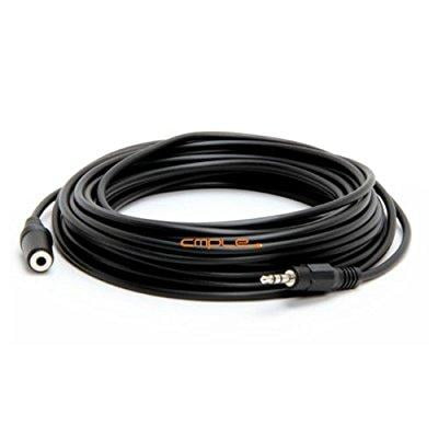 25' Booster Cable - cmple - stereo audio headphone extension cable 3.5mm -25 ft
