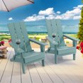 thumbnail image 3 of CHYVARY 1 Peak HIPS Folding Adirondack Chair, Patio Lawn Chairs for Outdoors,Lake Blue, 3 of 9