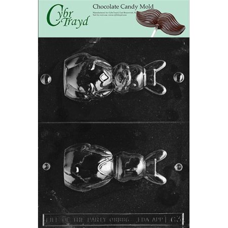 Chubby Bunny Tea - Cybrtrayd Life of the Party E063 Chubby Sitting Bunny Easter Chocolate Candy Mold in Sealed Protective Poly Bag Imprinted with Copyrighted Cybrtrayd Molding Instructions