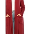 thumbnail image 5 of Women's Plus Size, Casual Long Open Front Drape Duster Sweater Cardigan, 5 of 6