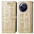 thumbnail image 1 of Funda Cartera FOXDOCK para TCL 50 Pro NxtPaper , Flip PU con Relieve de Gatos y Perros, Tarjetero y Soporte, 1 of 6