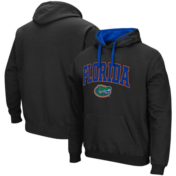 Men's Colosseum Black Florida Gators Big & Tall Arch & Logo 2.0 Pullover Hoodie
