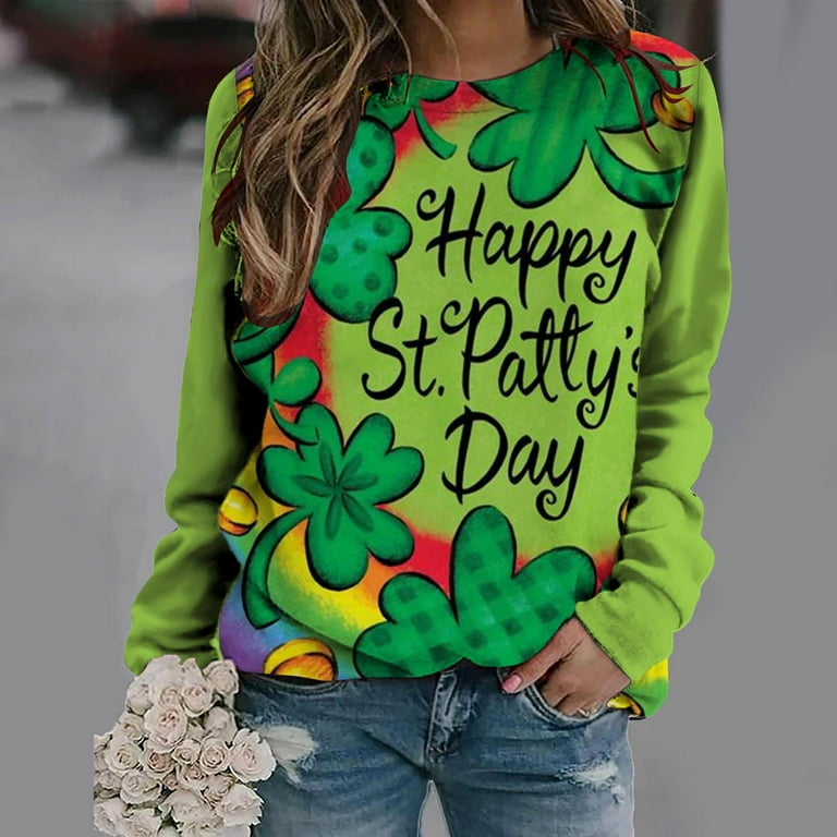 Womens st hotsell patricks day sweatshirt