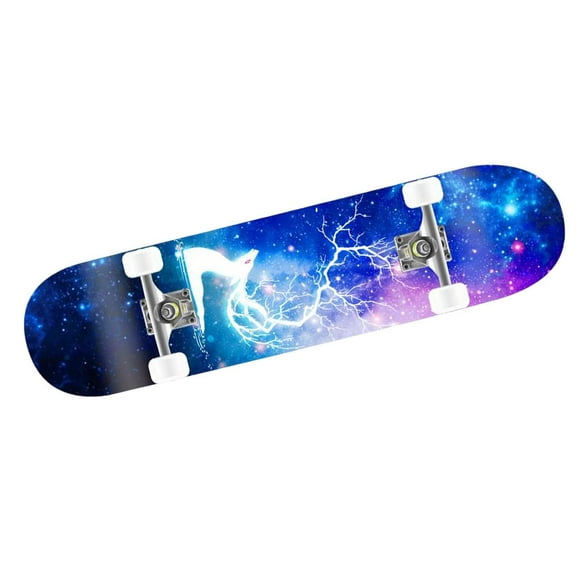 Complete Skateboard for Beginners Adults Boys Girls Maple Concave Long Board StyleA