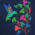 thumbnail image 3 of CafePress - Rainbow Hummingbird On Trumpet Vine Dark T Shirt - Men's Classic Graphic Cotton T-Shirt, 3 of 4