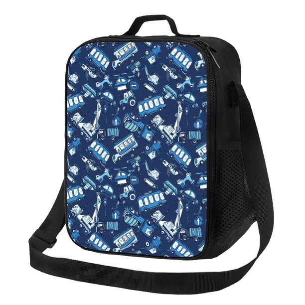 Disketp Blue Bus Bolsa Térmica Estampada para Almuerzo, Lonchera para Hombres y Mujeres Adultos
