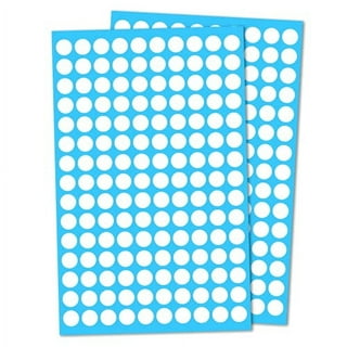 3000 Pack, 0.375 Round Colored Dot Stickers Labels - 10 Colors