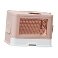 thumbnail image 2 of BELOVING Enclosed Cat Box with Washable Box for Indoor Cats Pink, 2 of 10