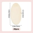 thumbnail image 2 of 20pcs Oval Wooden Cutout Wooden Discs 2.8x5.5inch Unfinished Beech Wooden Boards for Crafts Blank Wooden Signs for Artist Painting Door Hanger Sign Wedding Christmas Decor White DIY, 2 of 9