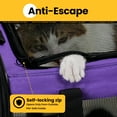 thumbnail image 3 of Conlun Cat Carrier,Soft-Sided Cat Carriers with 4-Sided Mesh,Airline Approved Pet Transport Carrier,Collapsible Cat Travel Carrier-Purple, 3 of 8
