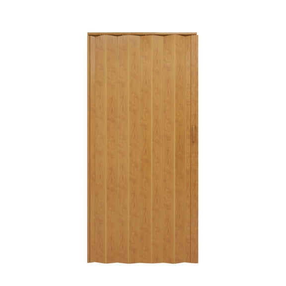 Puerta Plegable Reforzada Maple Sepia 100x215 cm PVC para Interior