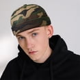thumbnail image 2 of NMMUED Men's Solid Color Brimless Hat Adjustable Docker Cap Retro Sailor Beanie Headwear Camouflage One Size, 2 of 9