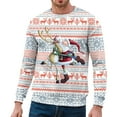 thumbnail image 1 of EHQJNJ Chandail en Molleton Homme Graphique Drapeau Automne et Hiver Tendance Décontractée Imprimé de Noël Pull Col Rond Chandail à Capuchon Col Rond Chandails en Molleton Homme Graphique, 1 of 4