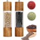 thumbnail image 1 of Juego de molinillos de sal y pimienta BRILLAR 8 pulgadas Madera Manual, 1 of 5