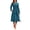 Teal, variant on NAYAOTO Womens Midi Dress 2025 Fall Long Sleeve Tie Waist Elegant Work Party Cocktail A Line Flowy Dresses with Pockets