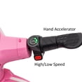 thumbnail image 4 of Track Seven 24V Ride on Motorcycle 250W Electric Motorcycle, Max Speed 10 Mph, Twist-Grip Throttle, 2 Speeds, MP3 Player, Bluetooth, Ride on Toy Car for Boys Girls Age 8+, Pink, 4 of 10