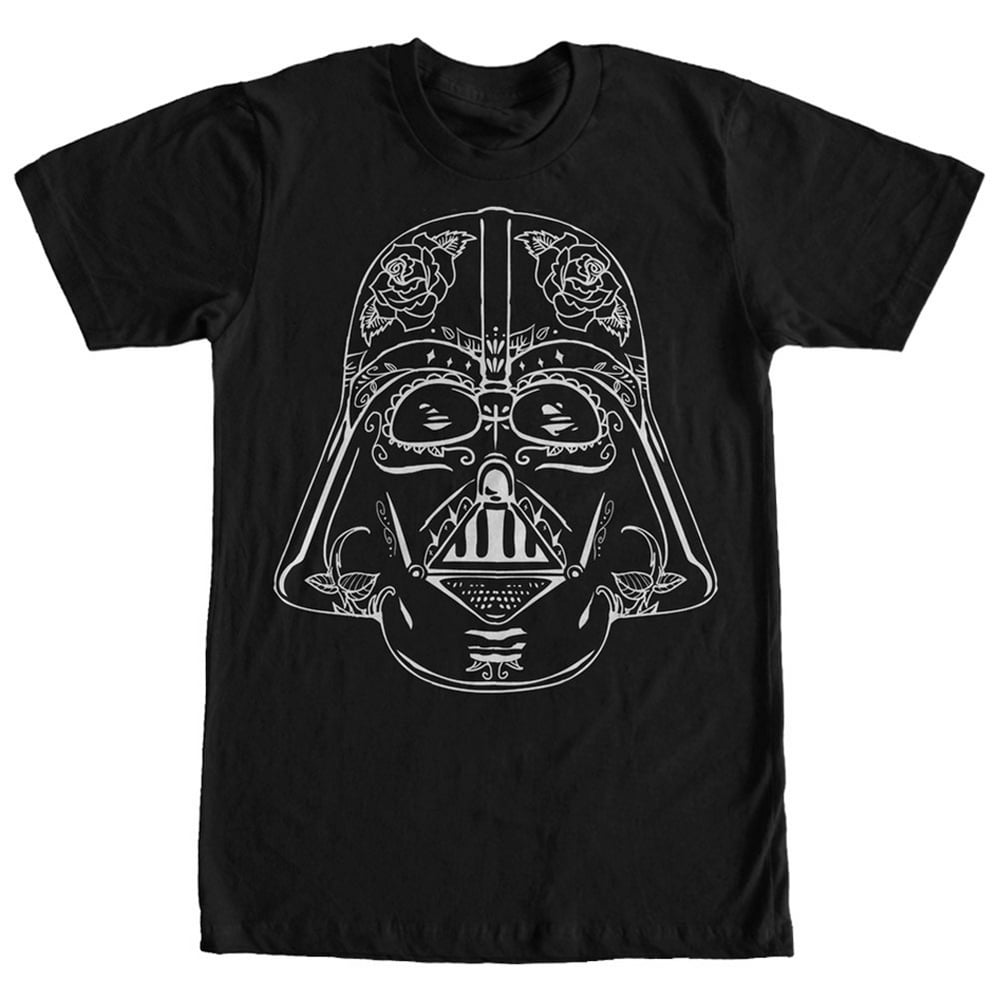 Star Wars - Men's Star Wars Darth Vader Sugar Skull Graphic Tee Black ...