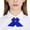 AB41 Blue1, variant on Bow Ties For Women, Solid Color Cross Design Womens Bowties For School Graduation Blue1