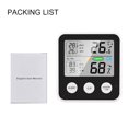 thumbnail image 3 of TFixol High Precision Magnetic Thermometer Hygrometer Digital Thermo-Hygrometer with LCD Screen ℃/℉ Switchable All-Time/24-Hour Maximum Minimum Temperature Humidity Comfort Reminder Function Black, 3 of 7