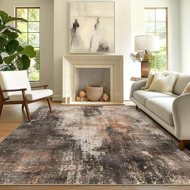 Area Rugs x for Living Room Machine Washable Rug for Hallway Kitchen Low Pile Print Rug for Bedroom Dining Room Home Office